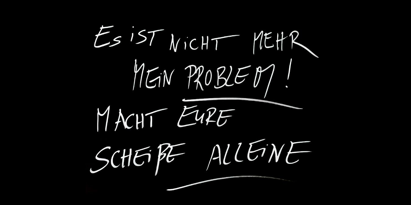 Christoph Schlingensief. Es ist nicht mehr mein Problem, macht eure Scheiße alleine - Gropius Bau
